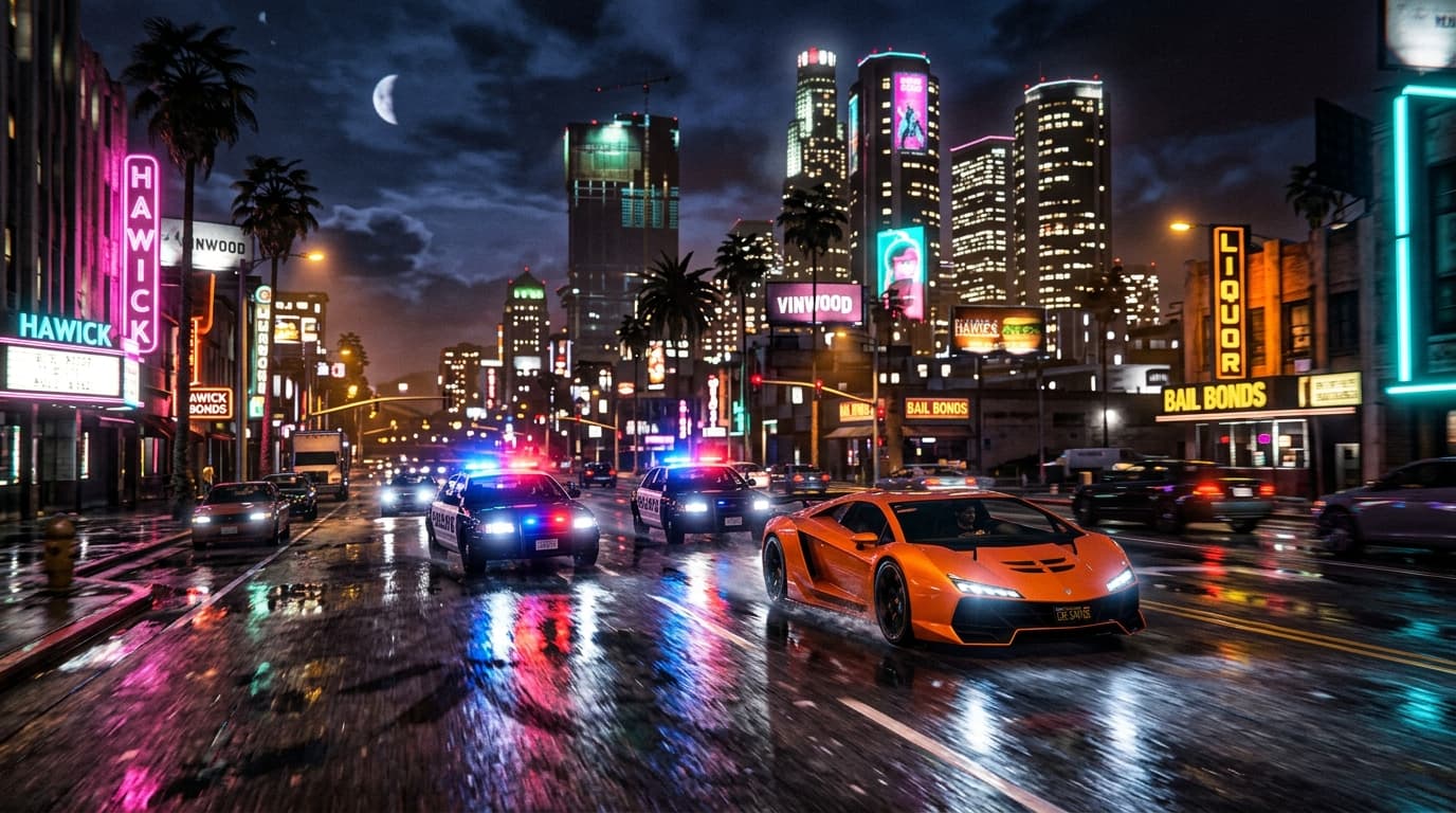 Crime City Background